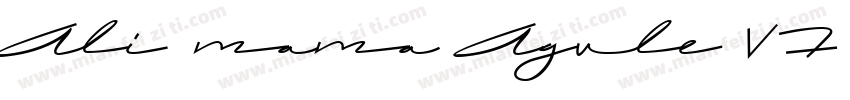 Ali mama Agule VF字体字体转换